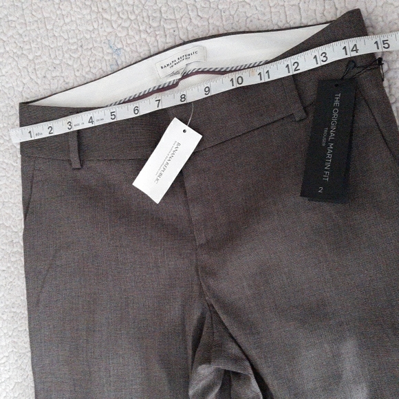 NWT Banana Republic Size 2 Original Martin Fit Classic Midrise Brown Dress Pants - Picture 11 of 16